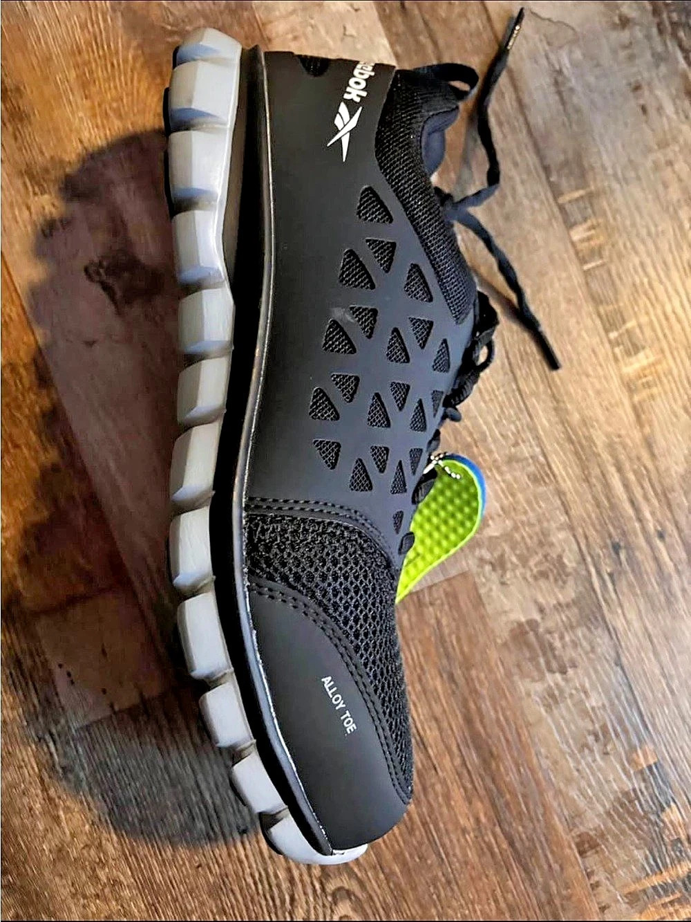Reebok Work Sublite Cushion Work Athletic Shoes Black & Gray US 9